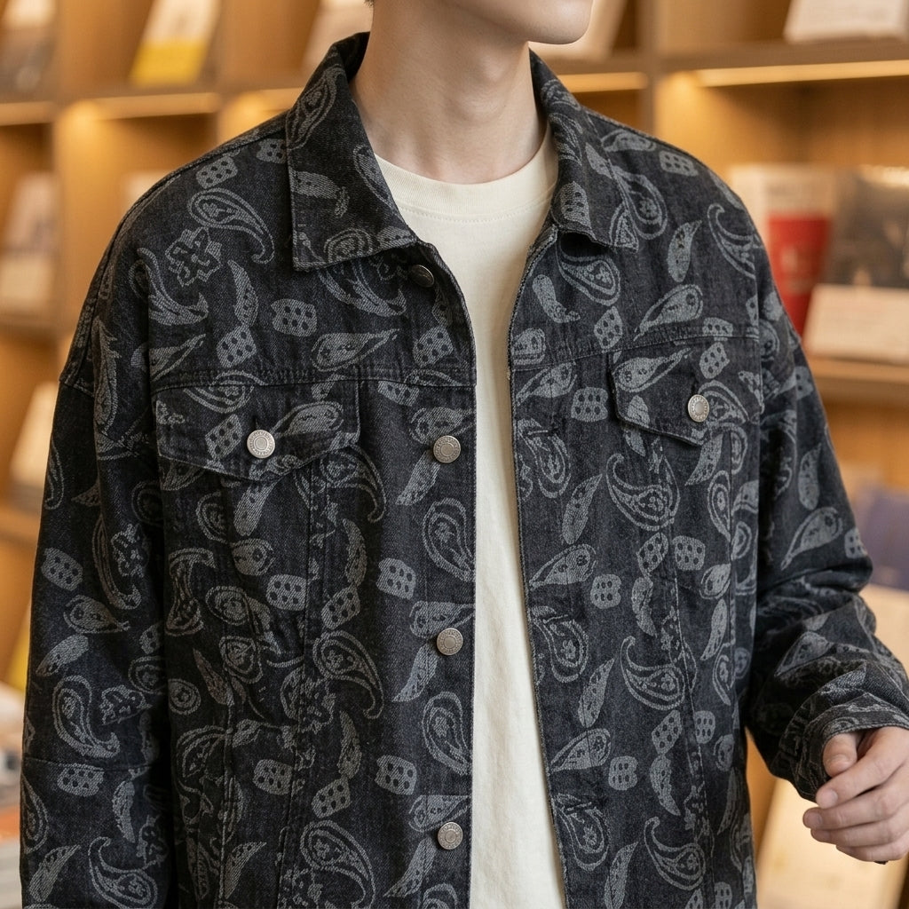 Conrad Paisley Jacket - Lead Product Detail