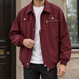 Dorian Utility Jacket - Burgundy