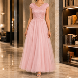 Francesca-Faye Sequin Maxi Dress - Blush Pink