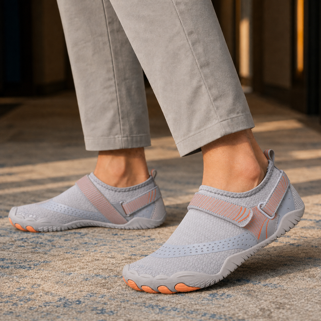 Balzano Strap Water Shoes - Light Gray