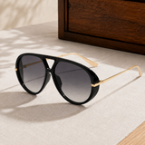 Ulric Retro Sunglasses - Black