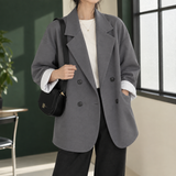 Berenice-Elise Oversized Blazer - Gray
