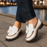 Cortona Bow Loafers - White