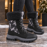 Nervesa-Lucca Fleece-Lined Boots - Camouflage Black