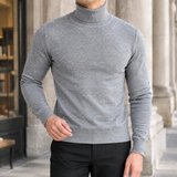 Mason Turtleneck Sweater - Light Gray