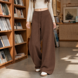 Tessa-Faye Wide-Leg Pants - Coffee Brown