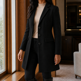 Valencia Tailored Coat - Black