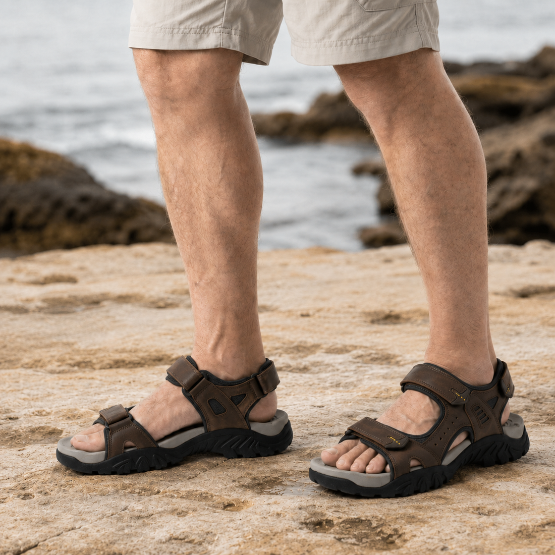 Loreto Orthopedic Sandals - Brown
