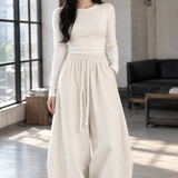 Bianca-Jade Balloon Cardigan - Off-white -european