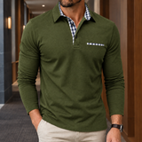 Jay Contrast Polo - Army Green