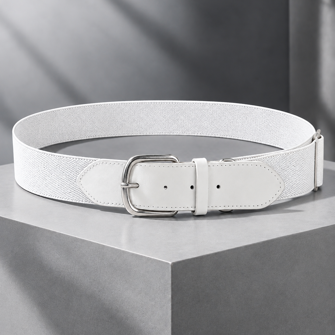 Bracciano Stretch Belt - White