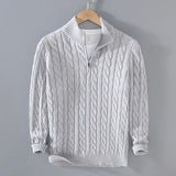 Avellino Cable-Knit Sweater - Gray