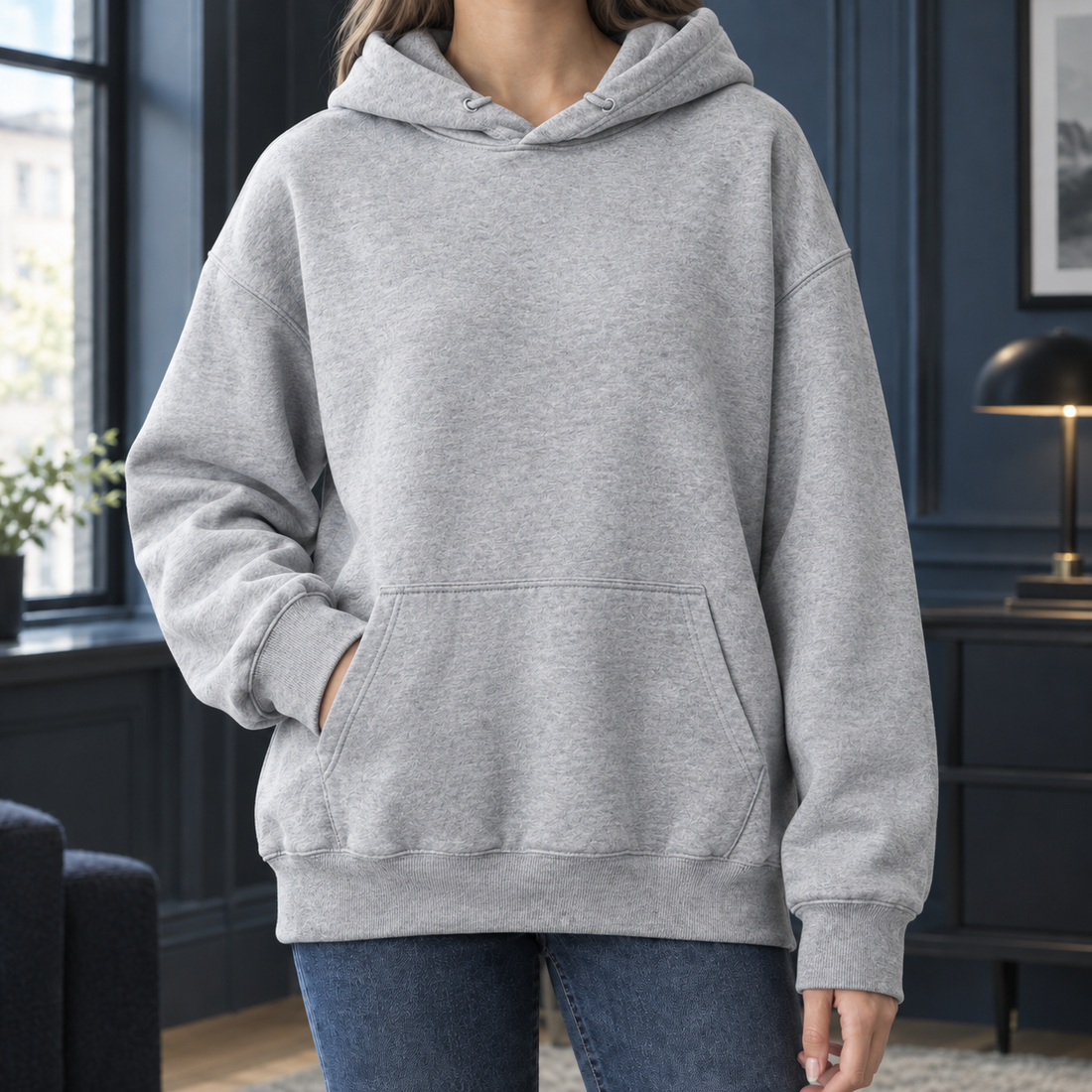 Cora Relaxed Hoodie - Light Gray