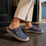 Bernardi Buckle Mules - Sea Blue