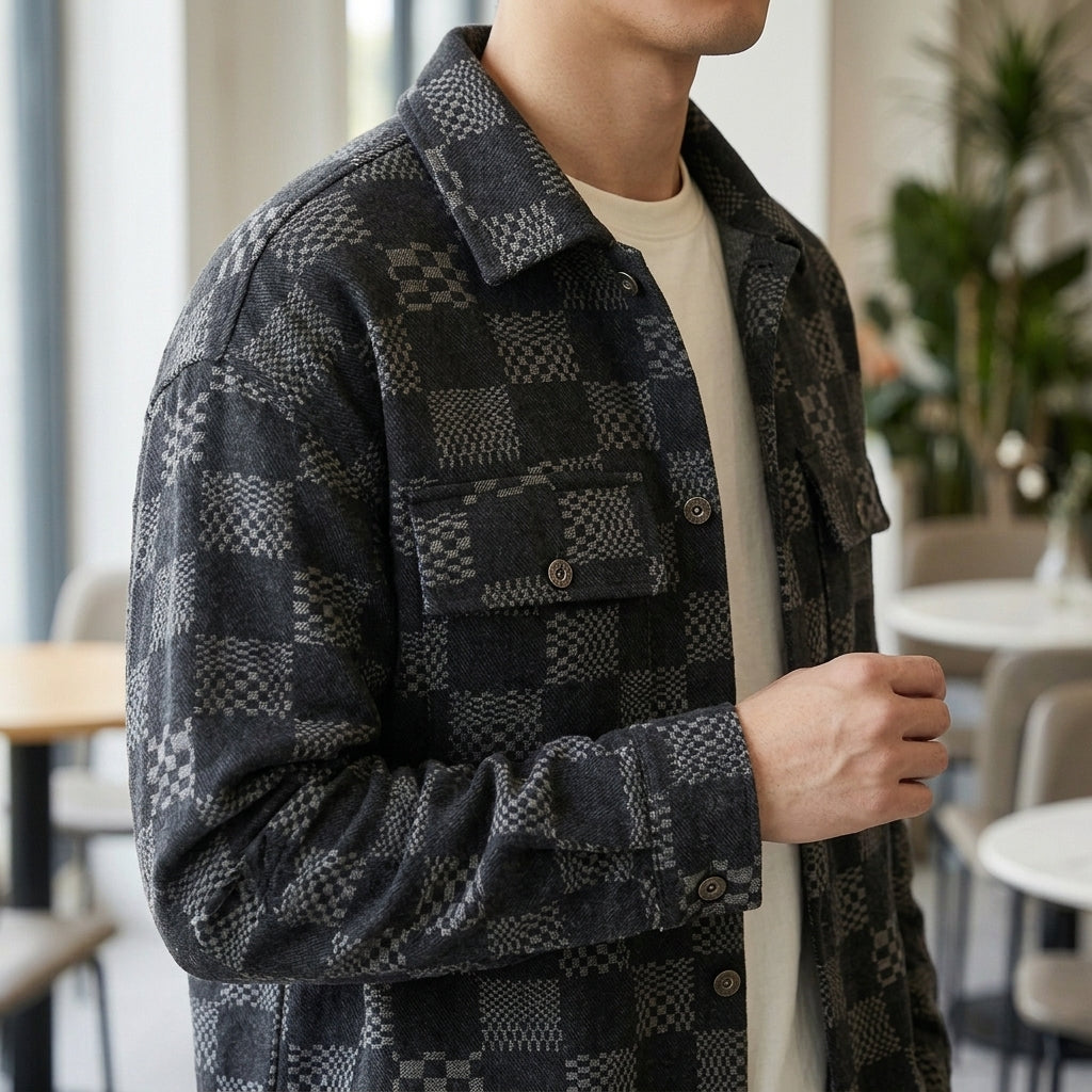 Conrad Check Jacket - Lead Product Detail