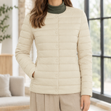 Bettina-Louise Quilted Jacket - Beige White