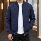 Harlan Quilted Jacket - Navy Blue