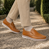 Sienna Leather Loafers - Tobacco