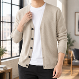 Pascal Button Front Cardigan - Apricot