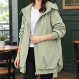 Aiglon-Louise Hooded Jacket - Light Green
