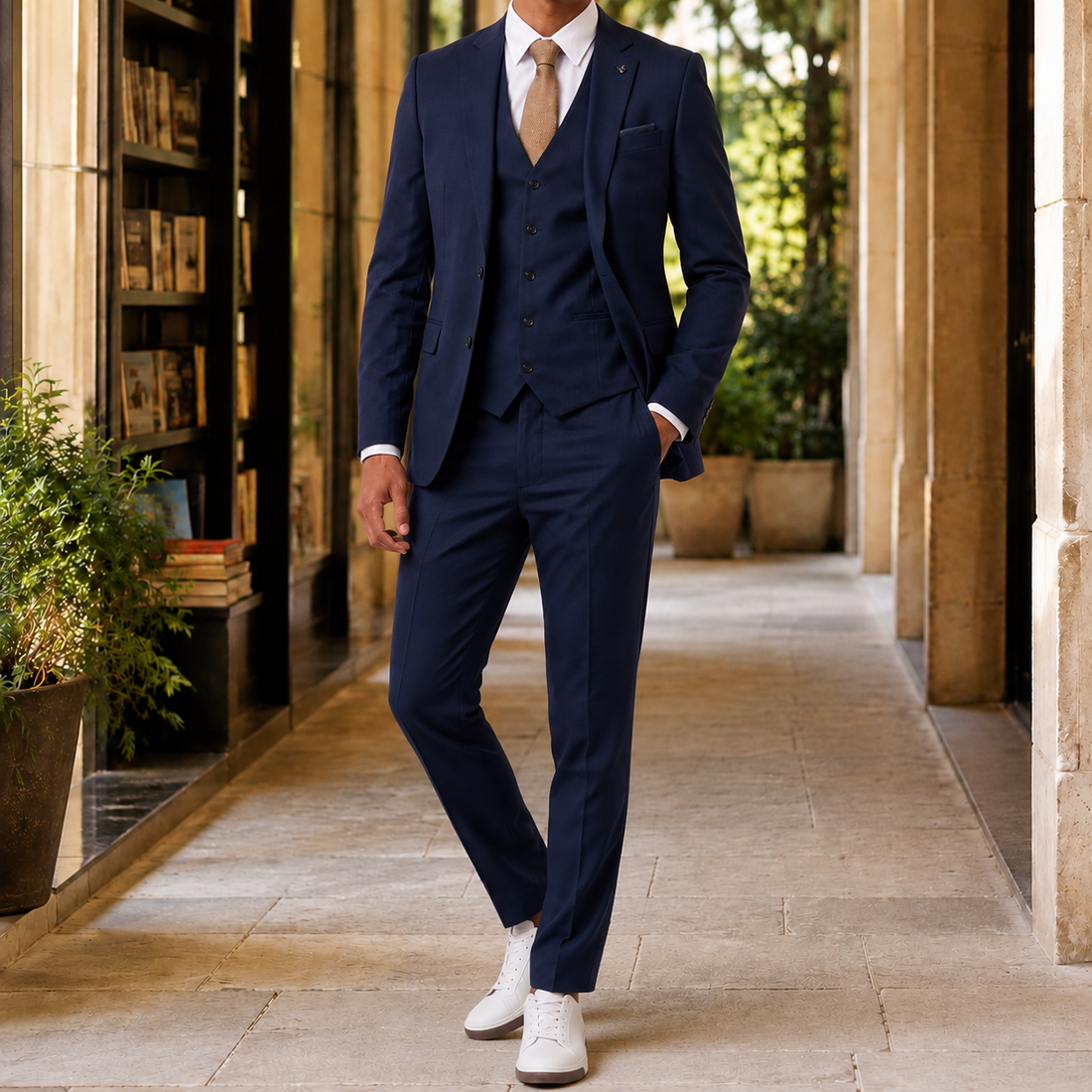 Emmett Tailored Suit - Bleu Foncé