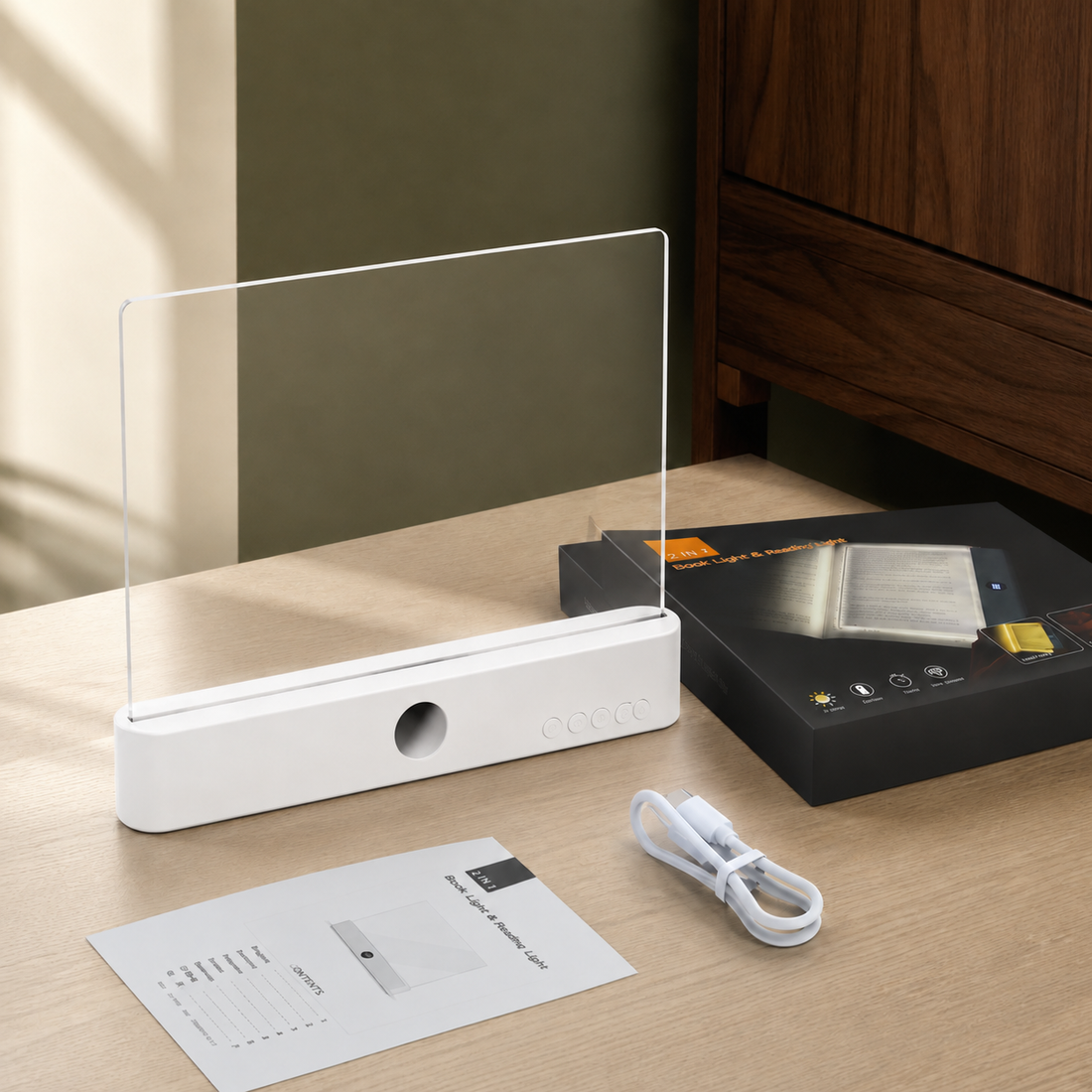 Silvermere Rechargeable Lamp - White