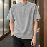 Charles Henley Shirt - Heather Gray