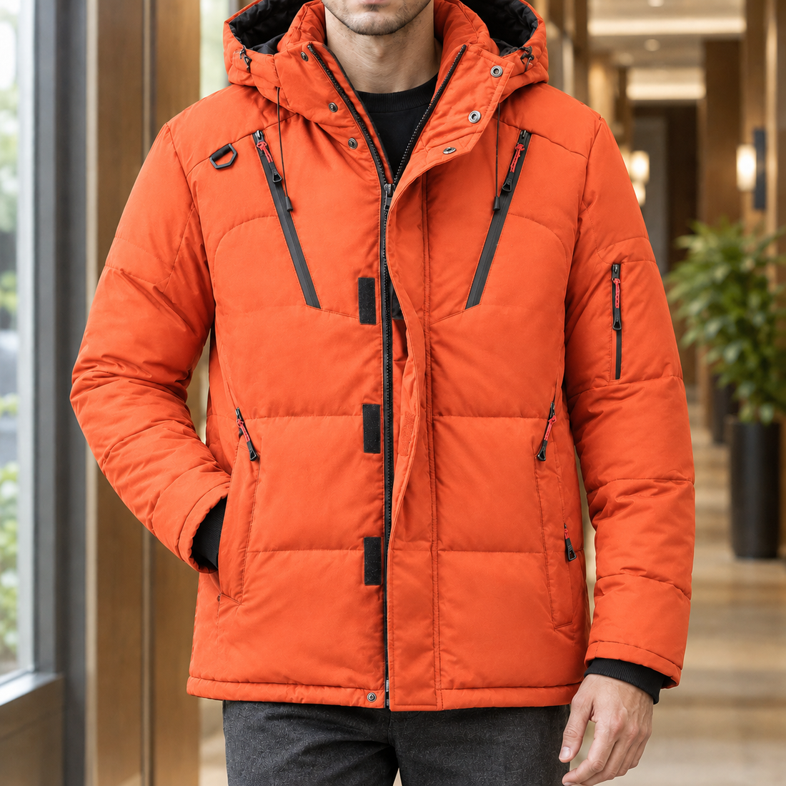 Halvard Cashmere Jacket - Orange