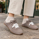 Delano-Parma Backless Sneakers - Gravel