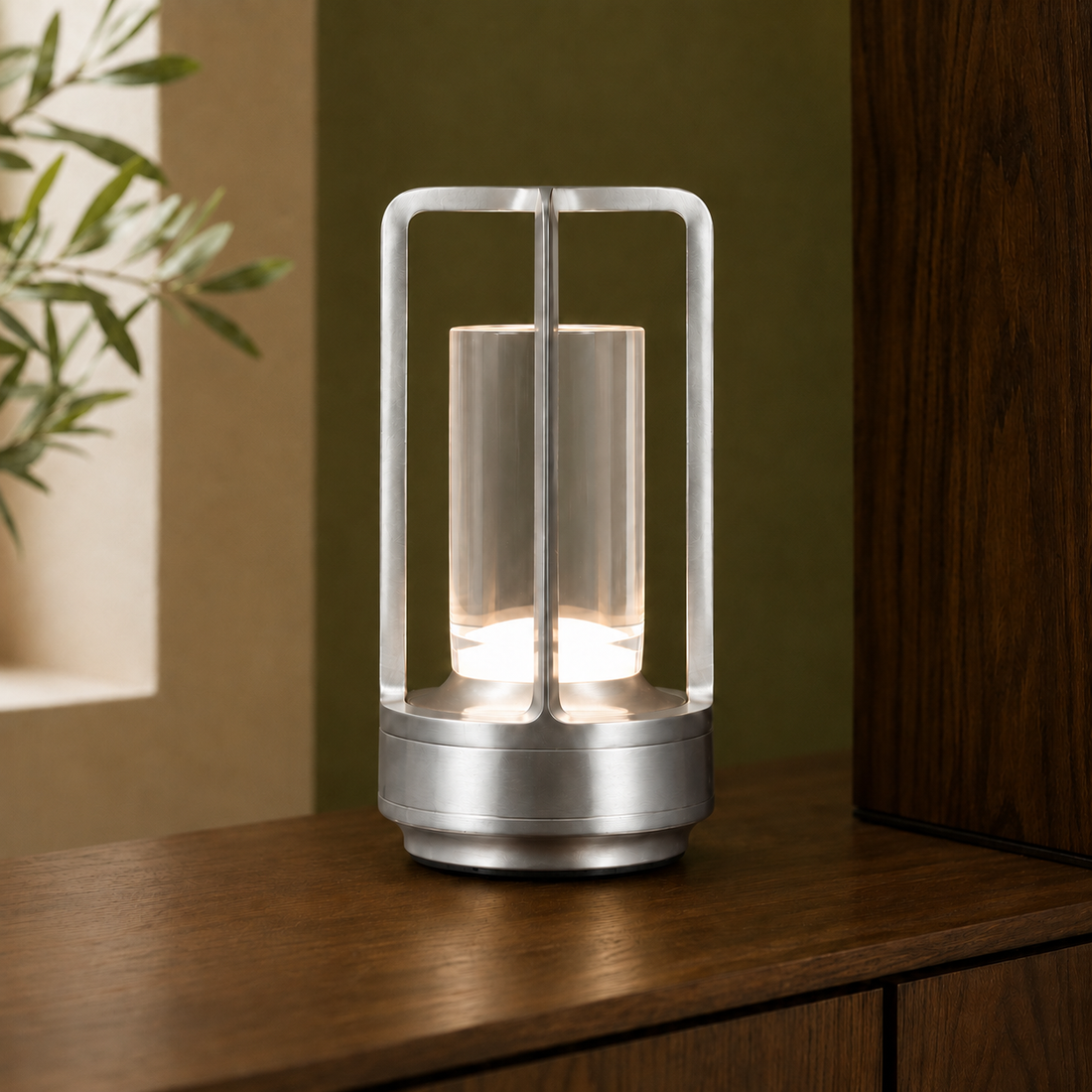 Bramble Acrylic Lamp - Silver
