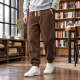 Hudson Corduroy Joggers - Coffee Brown
