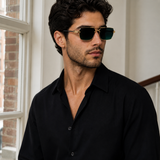 Orson Rimless Sunglasses - Green