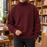Marcel Turtleneck Sweater - Red