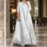 Abigail A-Line Maxi Dress - White