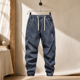 Dario Relaxed Jogger Pants - Dark Blue Gray