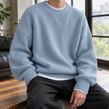 Knox Ribbed Sweater - Light Blue