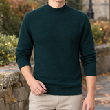 Blake Mock Neck Sweater - Dark Green