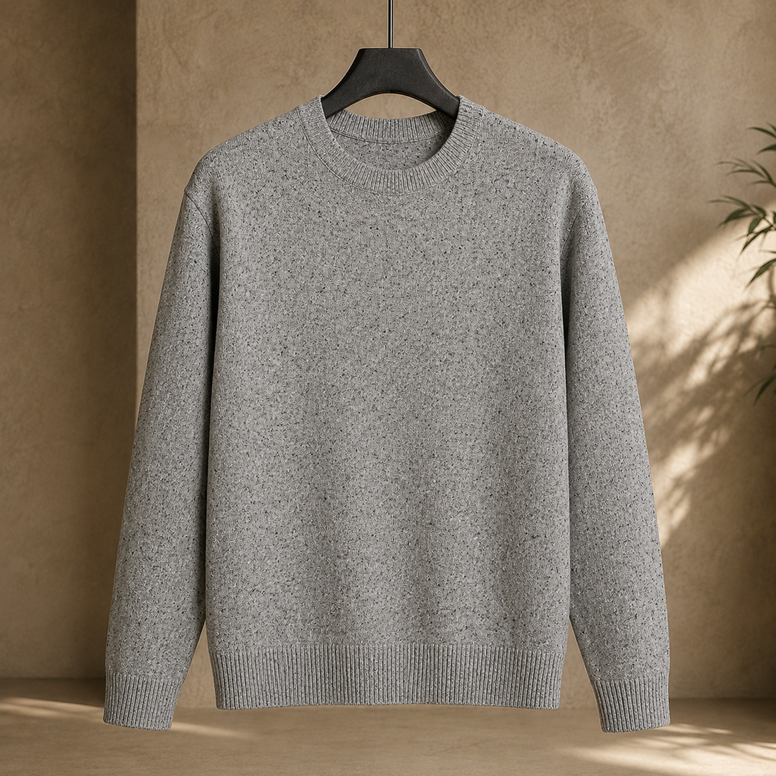 Reinhold Speckled Sweater - Gray