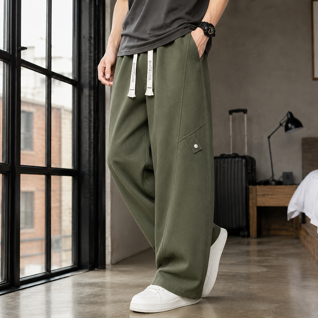 Roderick Utility Pants - Green