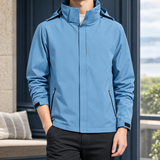 Dario Hooded Jacket - Haze Blue