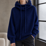 Delia-Jade Cowl Neck Sweater - Navy Blue