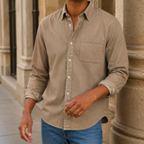 Dorian Chambray Shirt - Brown
