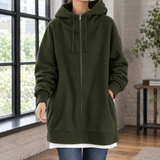 Isabeau-Eve Oversized Hoodie - Army Green
