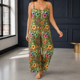 Lucia-Skye Scoop Neck Jumpsuit - Olive Green
