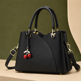 Vinci Cherry Handbag - Musta
