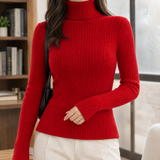 Juliet-Rae Ribbed Sweater - Red