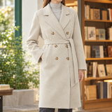 Zenobia Wool Coat - Mix Beige