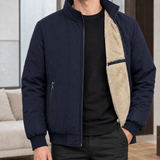 Harlan Stand Collar Jacket - Navy