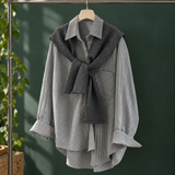 Mackenzie Layered Shirt - Gray