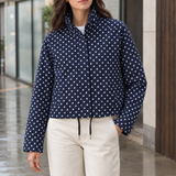 Rosemary-Jane Polka Dot Jacket - Dark Blue